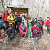 Alcuni escursionisti del Club alpino di Bari sul massiccio del Pollino